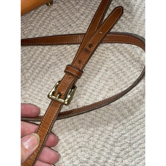 Vintage Dooney & Bourke All Weather Leather Brown Crossbody Bag Purse Handbag - Picture 3 of 11